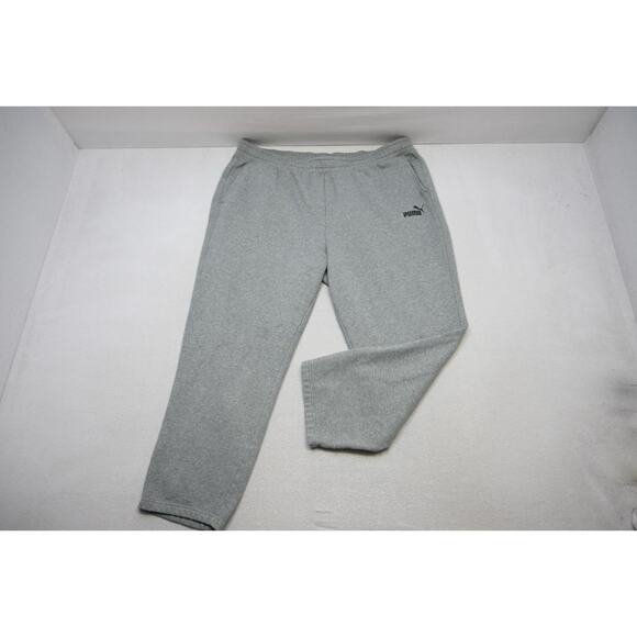 Puma Joggers Sweat Pants Cotton Blend Gray W/Pockets Mens Size 4XLT (31 INSEAM) - Picture 1 of 10
